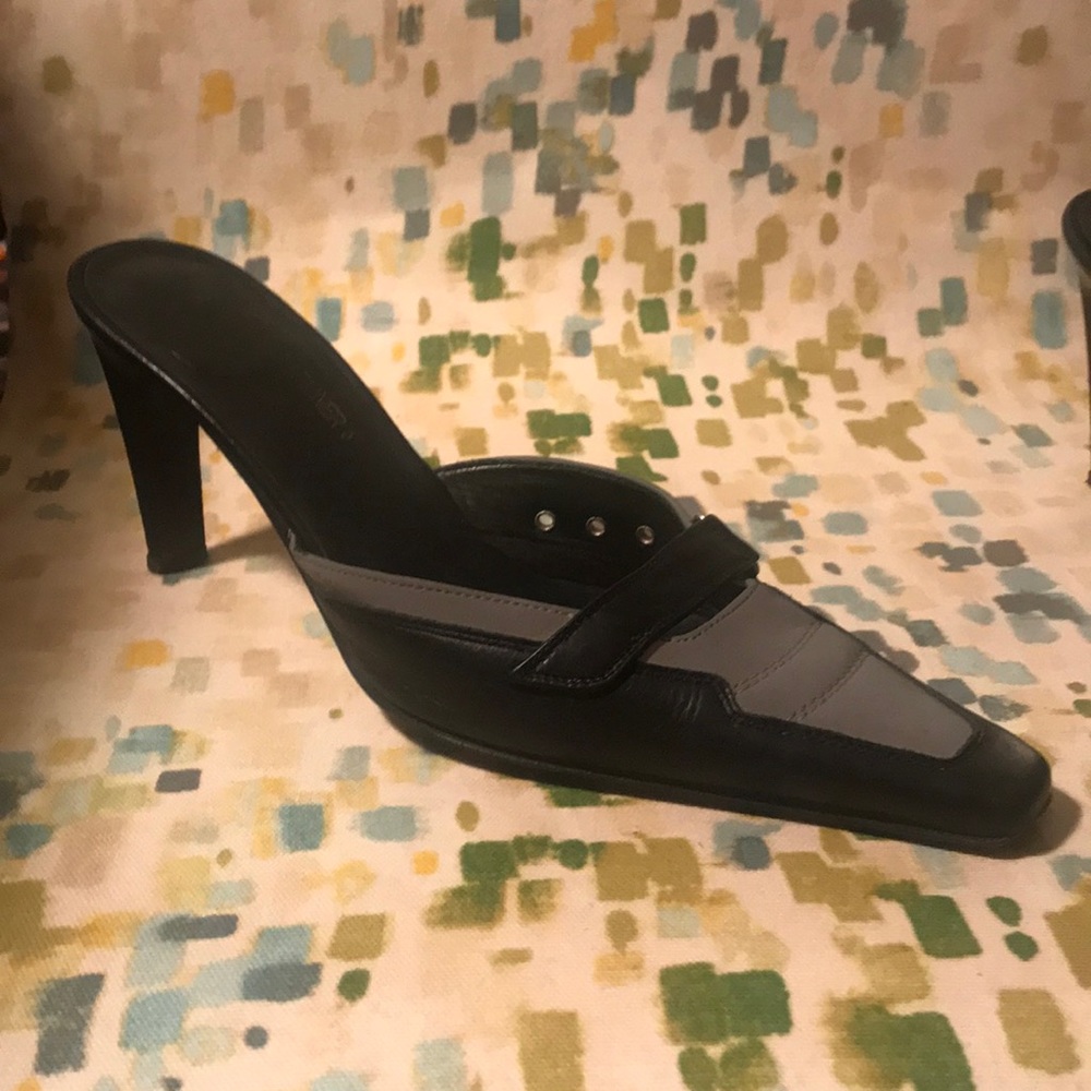 Donald J Pliner Black & silver shoes